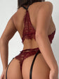 Underwire Garter Lingerie Set With Leg Ring