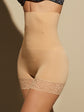 Lace Trim High Waisted Shapewear Panty