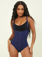 Zipper Front Shapewear Bodysuit